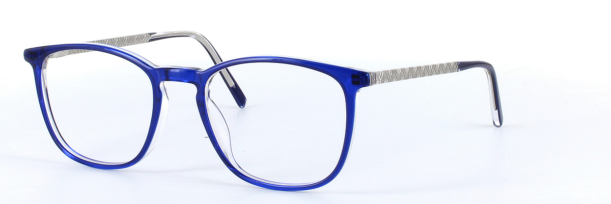 Mariana Blue Full Rim Round Plastic Glasses - Image View 1