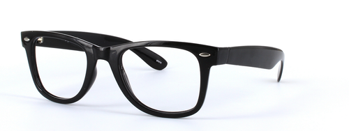 England Black Full Rim Oval Plastic Glasses - Image View 1
