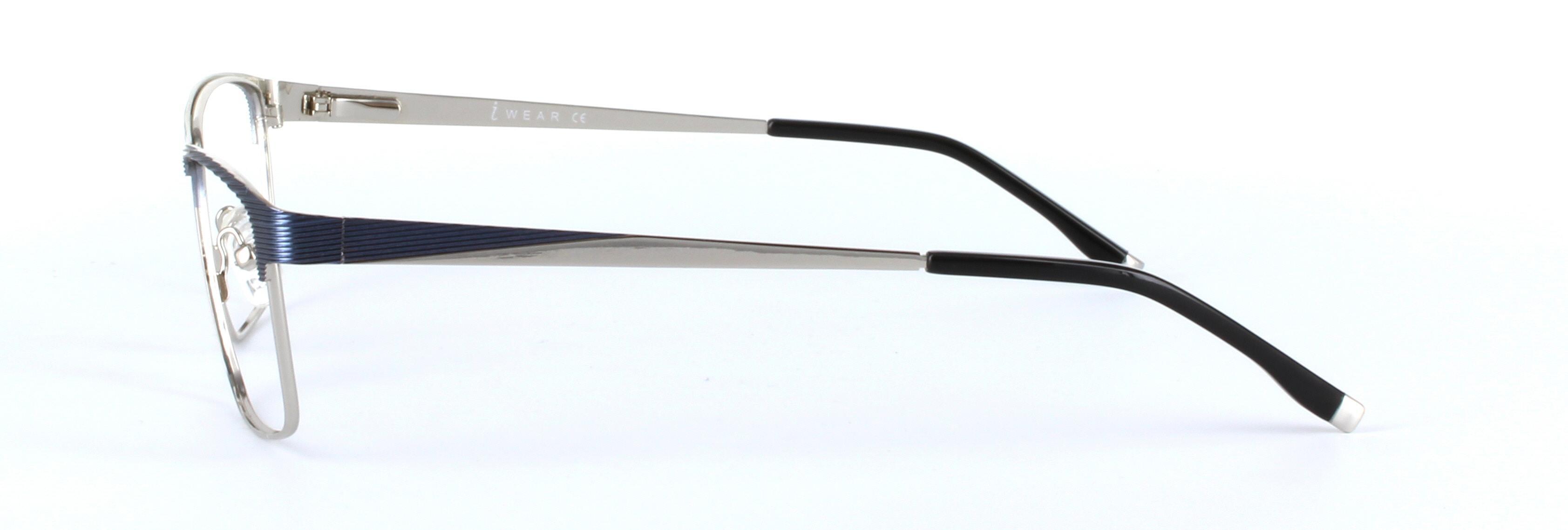 Silver Full Rim Rectangular Metal Glasses Stara Zagora - Image View 2