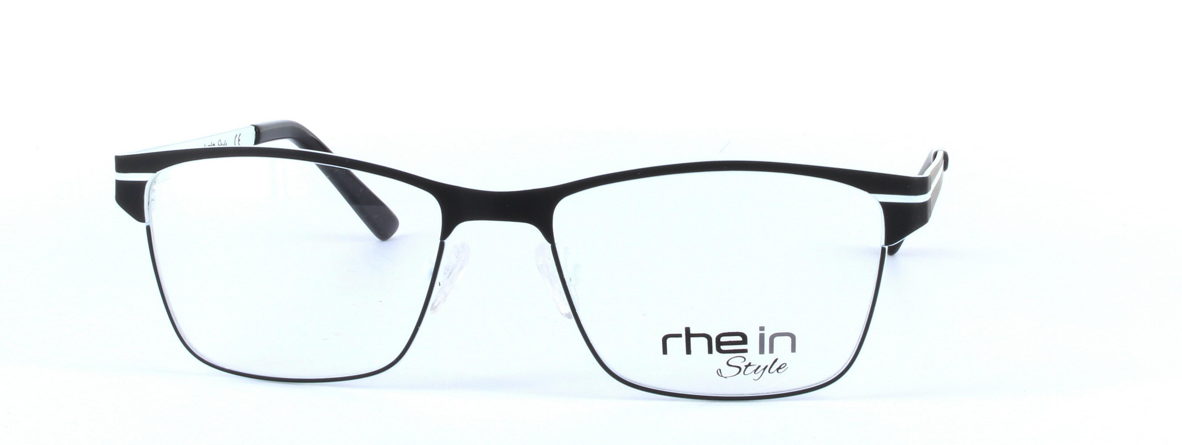Lyra Black Full Rim Oval Metal Glasses - Image View 5