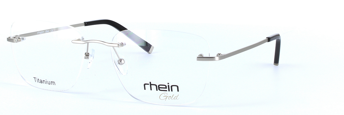 Chandler Titanium Silver Rimless Rectangular Titanium Glasses - Image View 1
