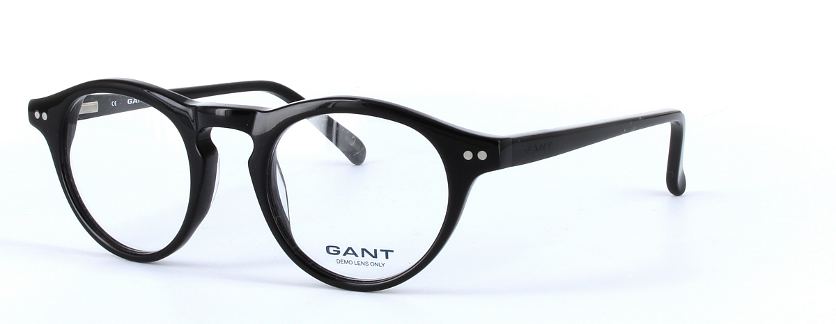 GANT TUPPER Black Full Rim Round Acetate Glasses - Image View 1