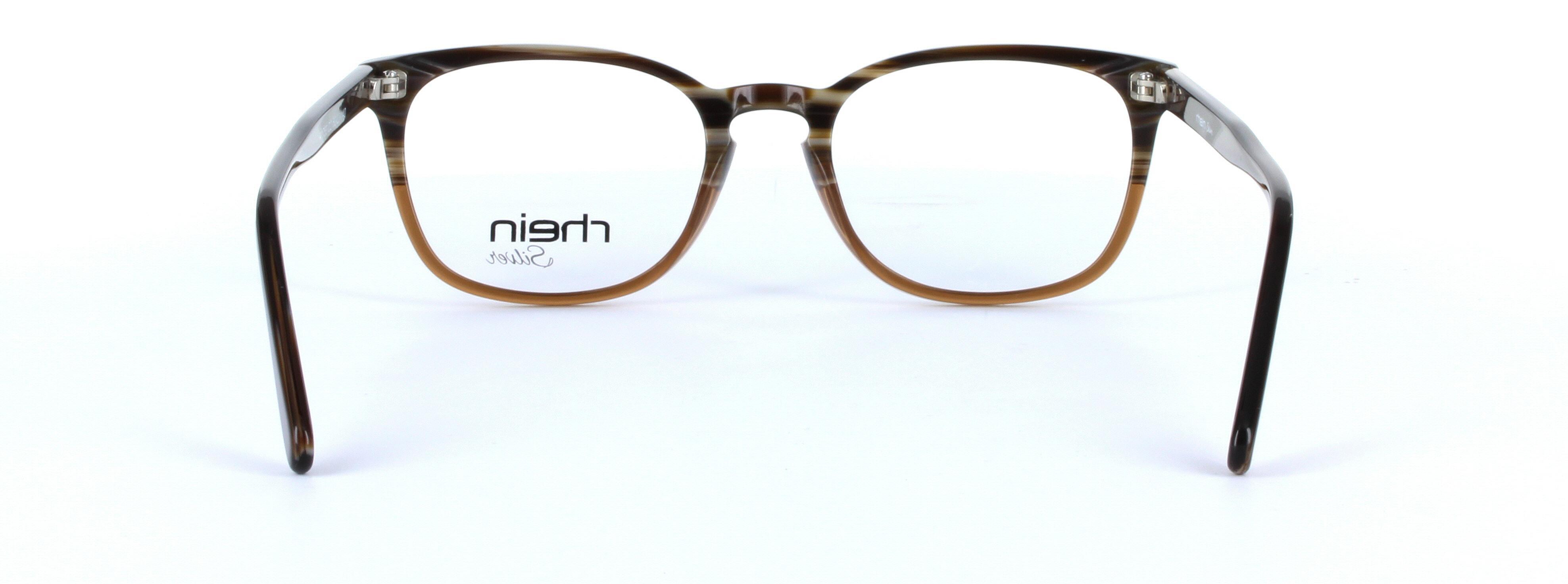 Comet Brown and Light Brown Full Rim Oval Plastic Glasses - Image View 3