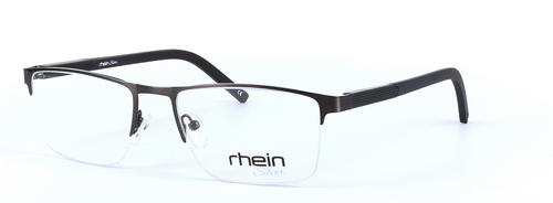 Dell Black Semi Rimless Rectangular Metal Glasses - Image View 1