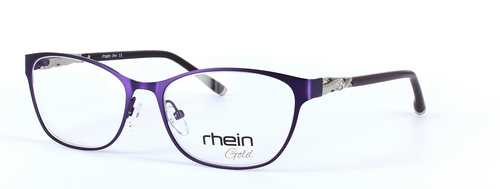 Nova Purple Full Rim Oval Round Metal Glasses - Image View 1