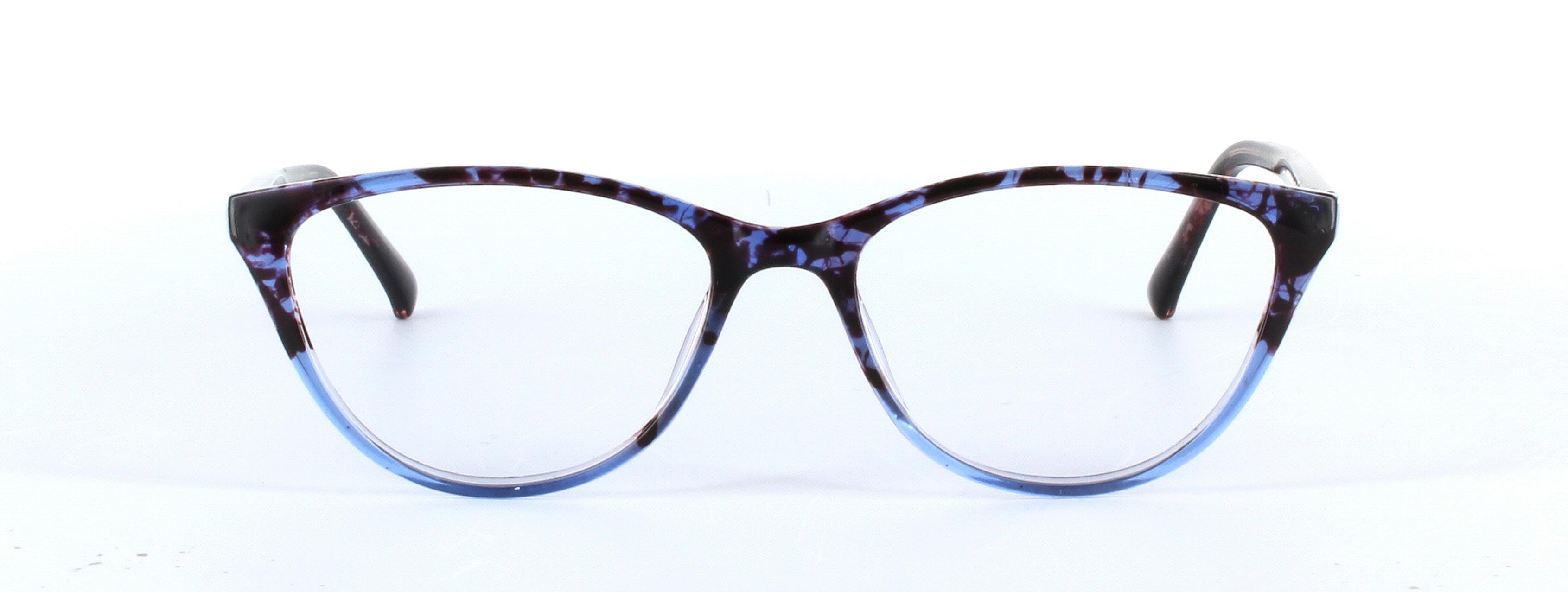 Copious Blue Full Rim Oval Round Plastic Glasses - Image View 5
