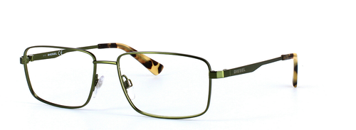 Diesel (DL5375-096) Olive Green Full Rim Rectangular Metal Glasses - Image View 1