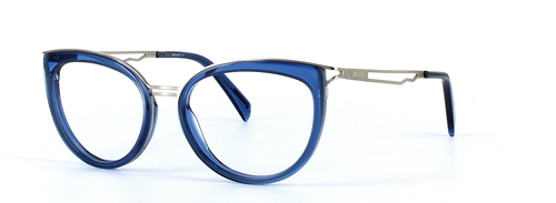 JUST CAVALLI (JC0857-090) Blue Full Rim Cat Eye Acetate Glasses - Image View 1