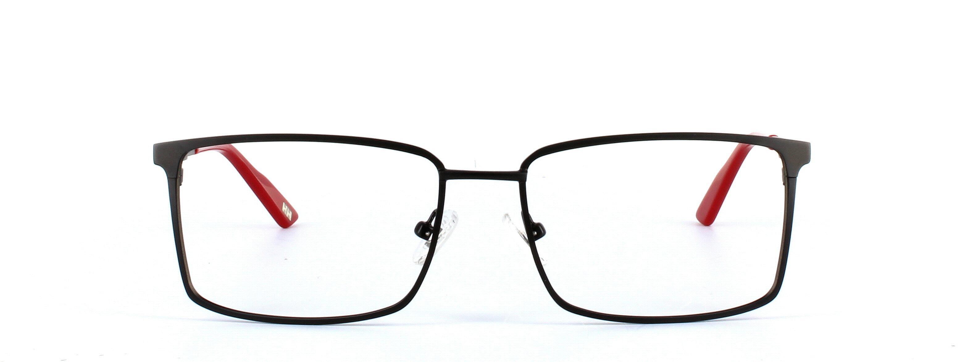 Helly Hansen HH 1028 Black Full Rim Rectangular Metal Glasses - Image View 5