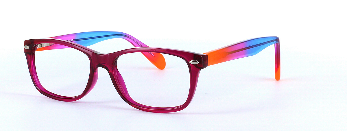 Olivia Purple Full Rim Oval Plastic Glasses - Image View 1
