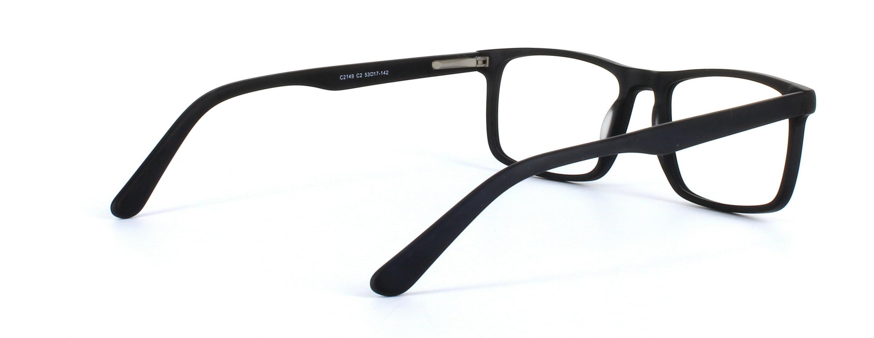 Livadia - unisex acetate glasses in matt black - image view 4
