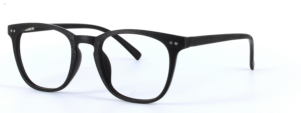 Aubrey Black Full Rim Oval Round Plastic Glasses - Image View 1