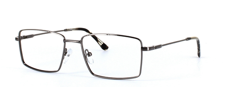 Catan Gunmetal Full Rim Rectangular Metal Glasses - Image View 1
