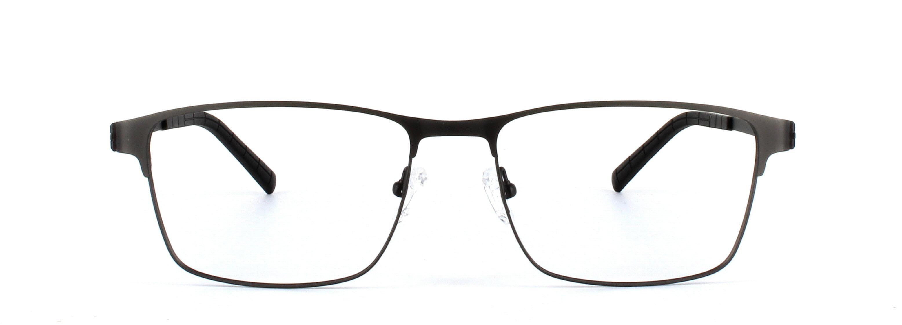 Divo Matt Black Full Rim Square Titanium Glasses - Image View 5