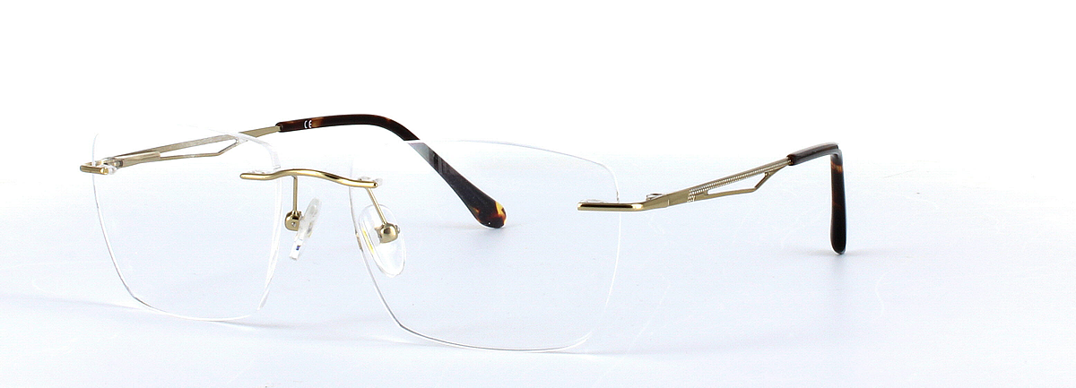 Ghost Gold Rimless Metal Glasses - Image View 1