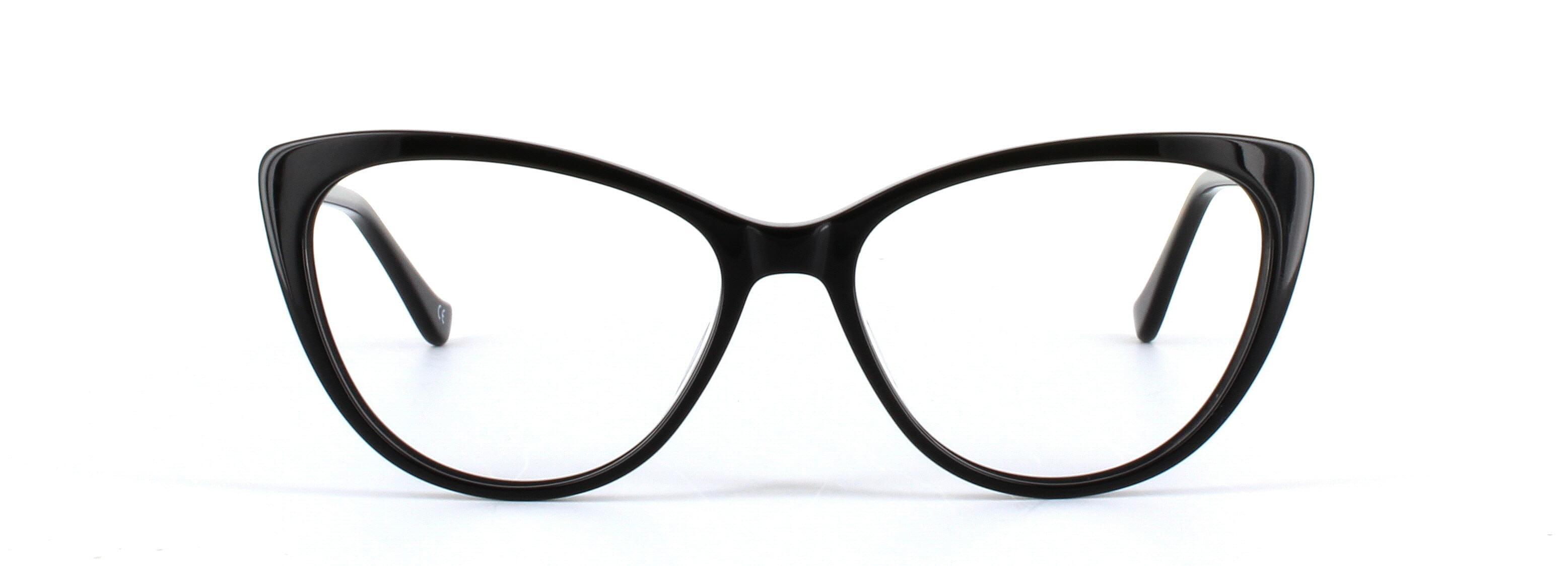 Lydia Black Full Rim Cat Eye Acetate Glasses - Image View 5