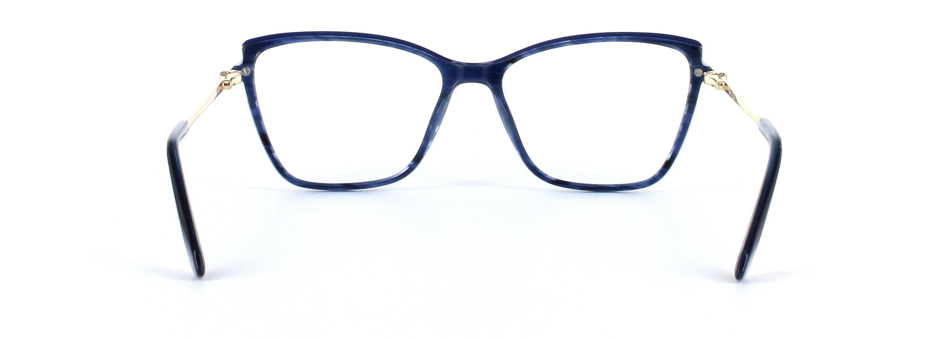 Jeanine Blue Full Rim Acetate Glasses - Image View 3