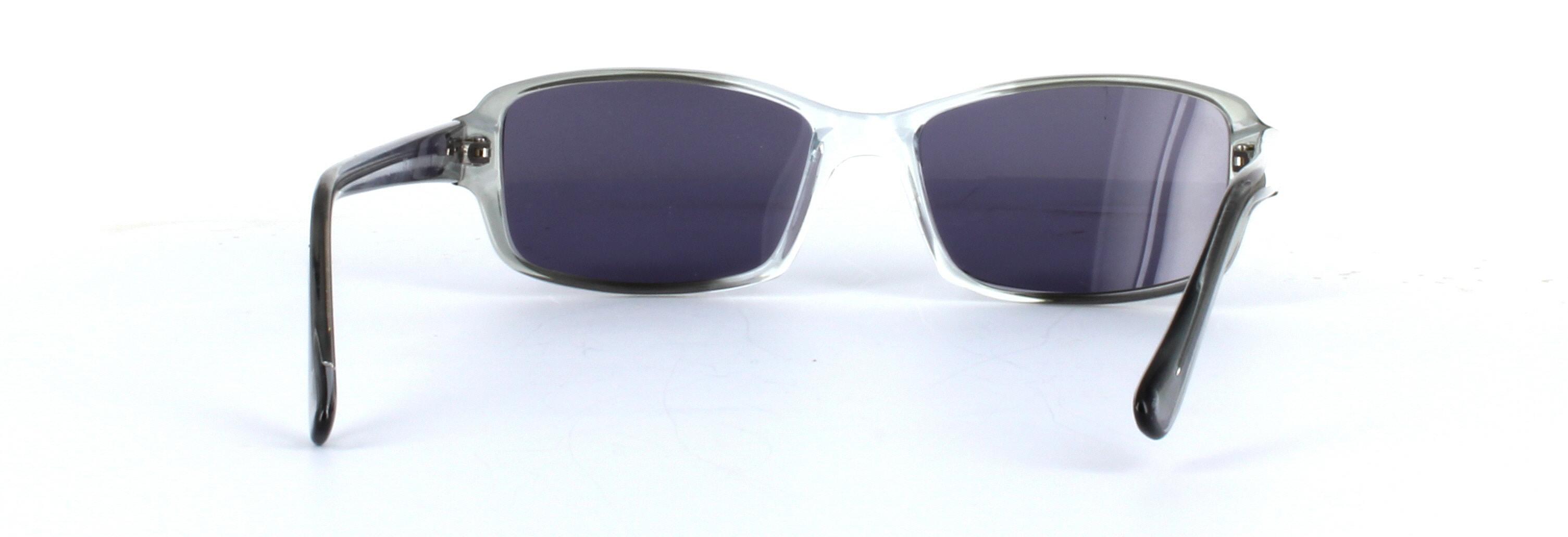 Chico Grey Full Rim Rectangular Plastic Sunglasses - Image View 3