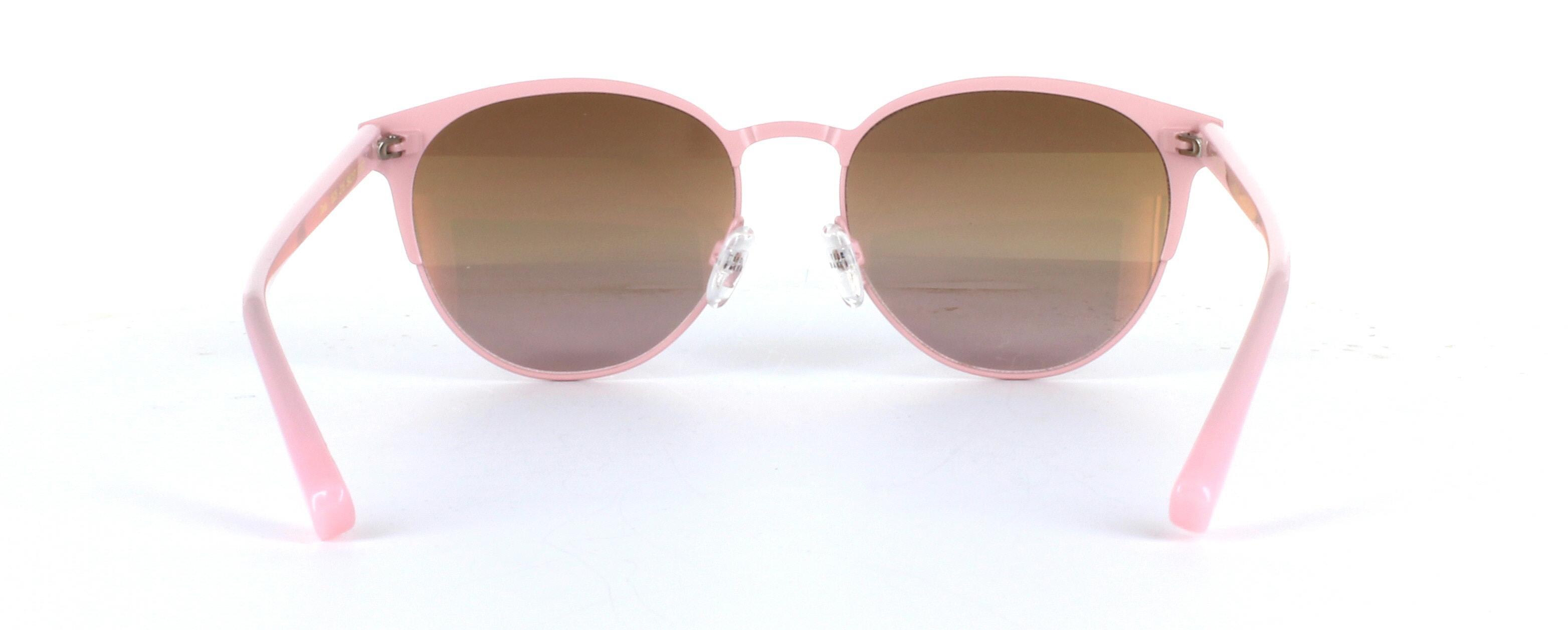 Daila Pink Full Rim Metal Sunglasses - Image View 3