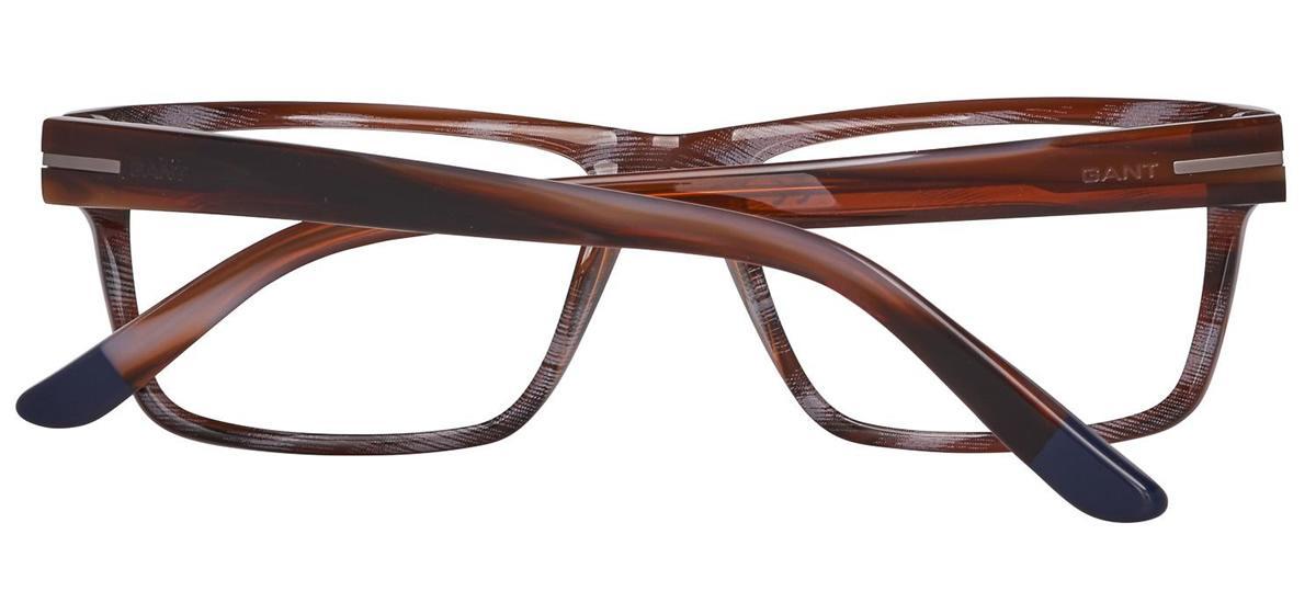 GANT (A151-S30) Brown Full Rim Rectangular Acetate Glasses - Image View 3