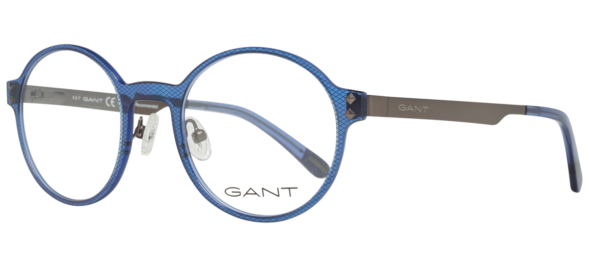 GANT (3133) Blue Full Rim Round Acetate Glasses - Image View 1