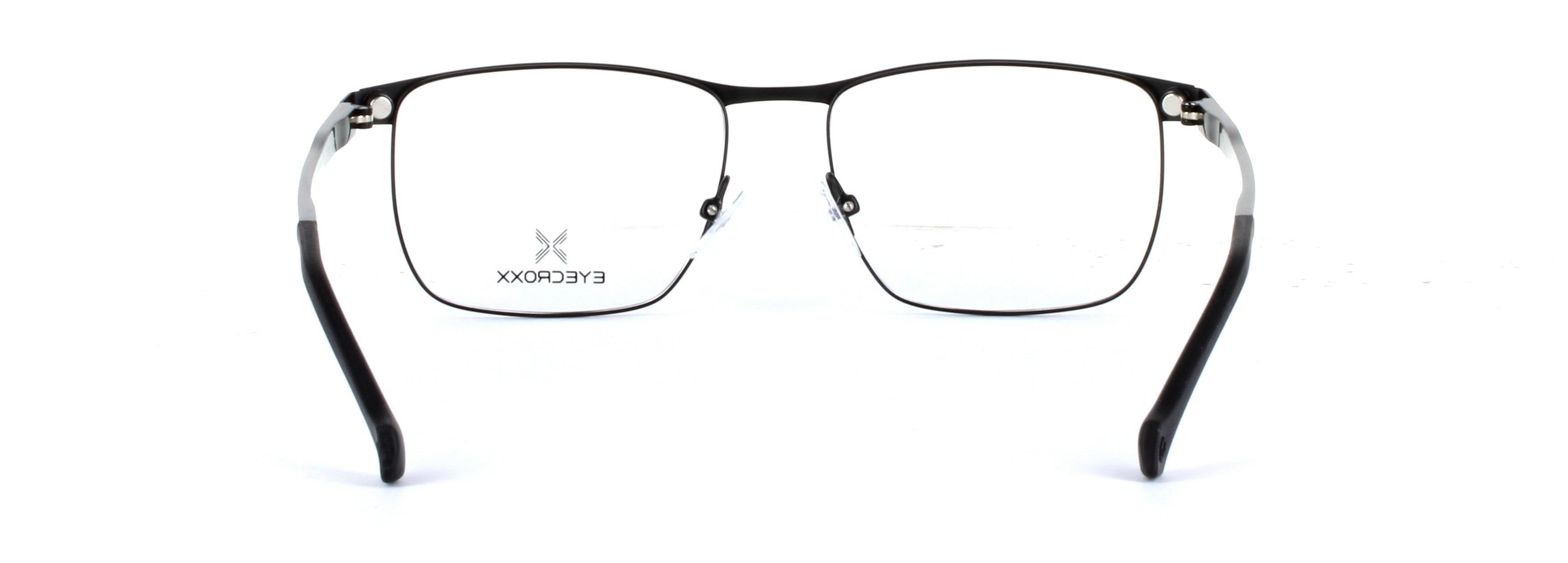 Eyecroxx 601-C2 Black Full Rim Metal Glasses - Image View 3