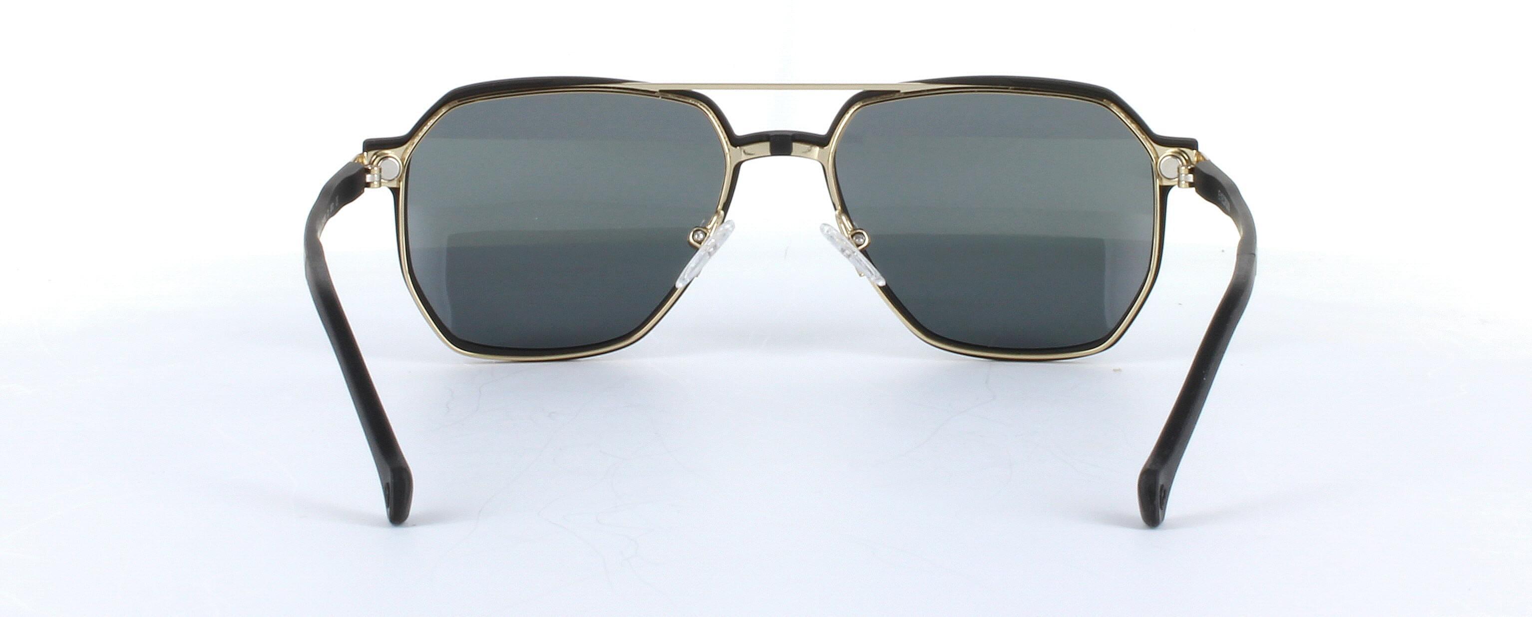 Eyecroxx 617 Black Full Rim Aviator Metal Glasses - Image View 3