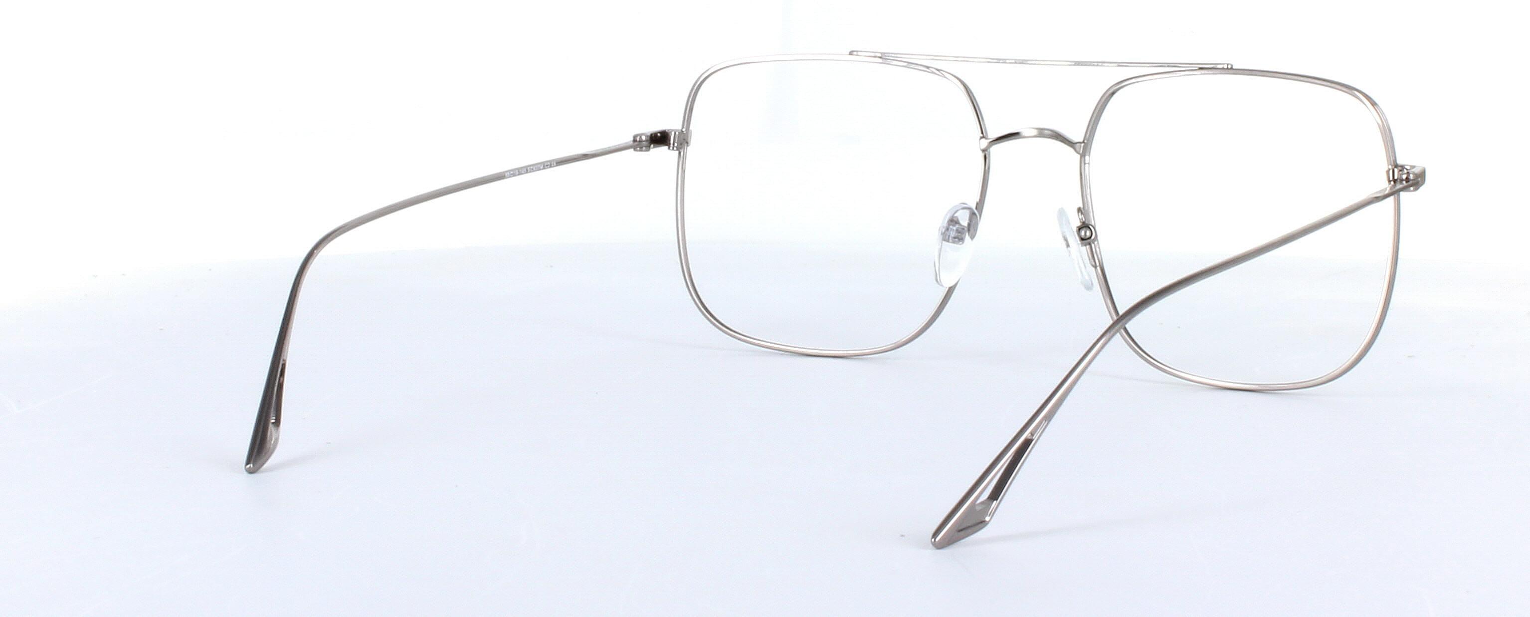 Eyecroxx 637-C1 Black Full Rim Aviator Metal Glasses - Image View 4