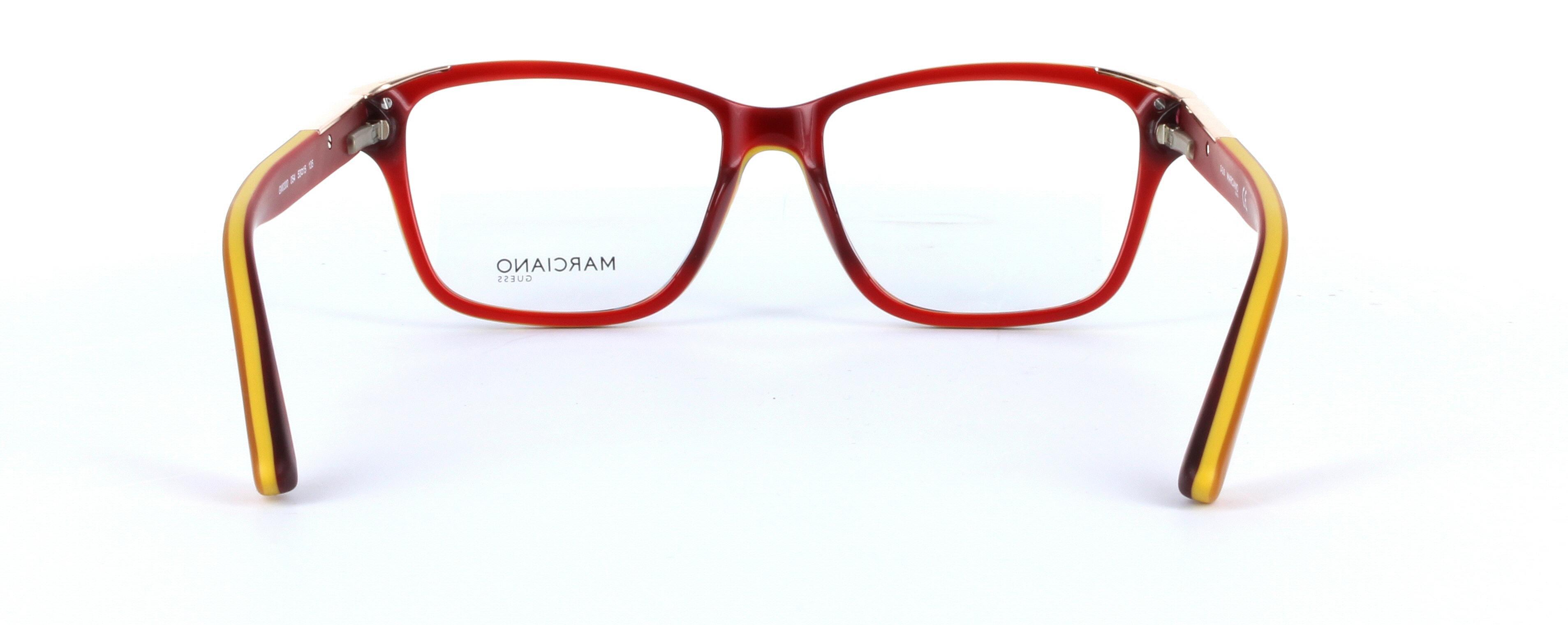 GUESS MARCIANO (GM0300-054) Tortoise Full Rim Oval Rectangular Acetate Glasses - Image View 3