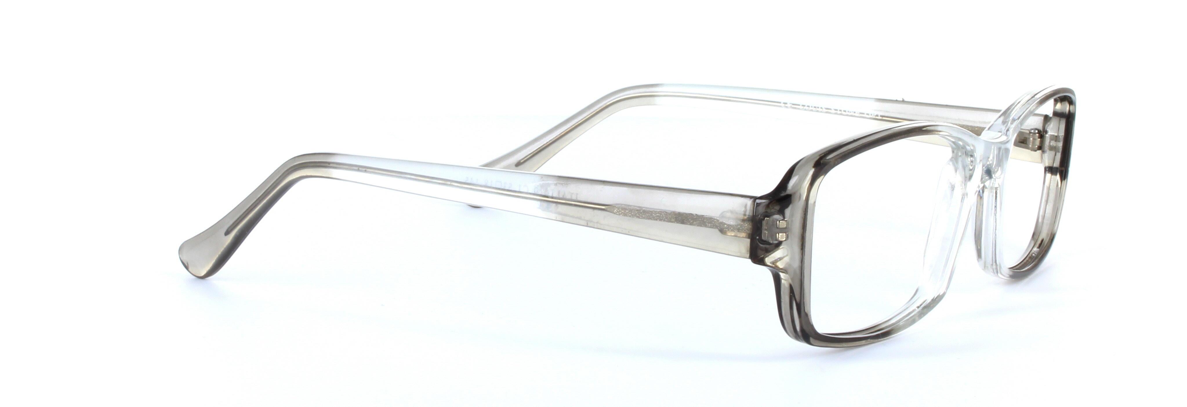 Chico Grey Full Rim Rectangular Plastic Glasses - Image View 4