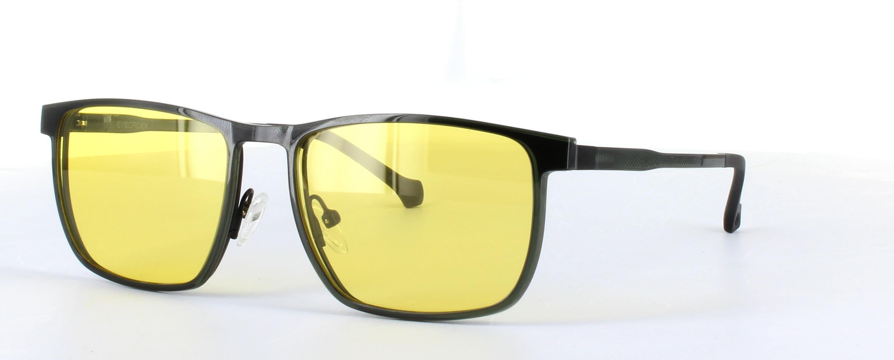 Eyecroxx 601 Grey Full Rim Metal Glasses - Image View 4