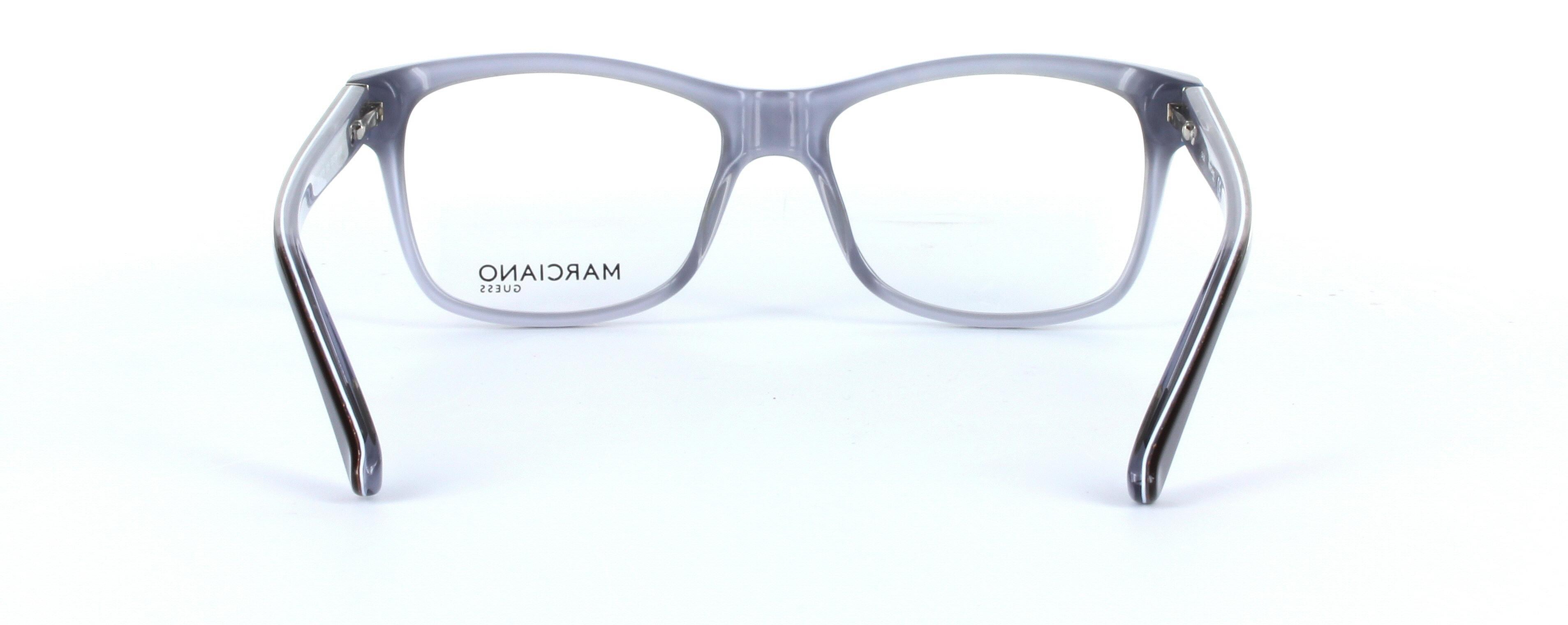 GUESS MARCIANO (GM0279-005) Black Full Rim Oval Rectangular Acetate Glasses - Image View 3