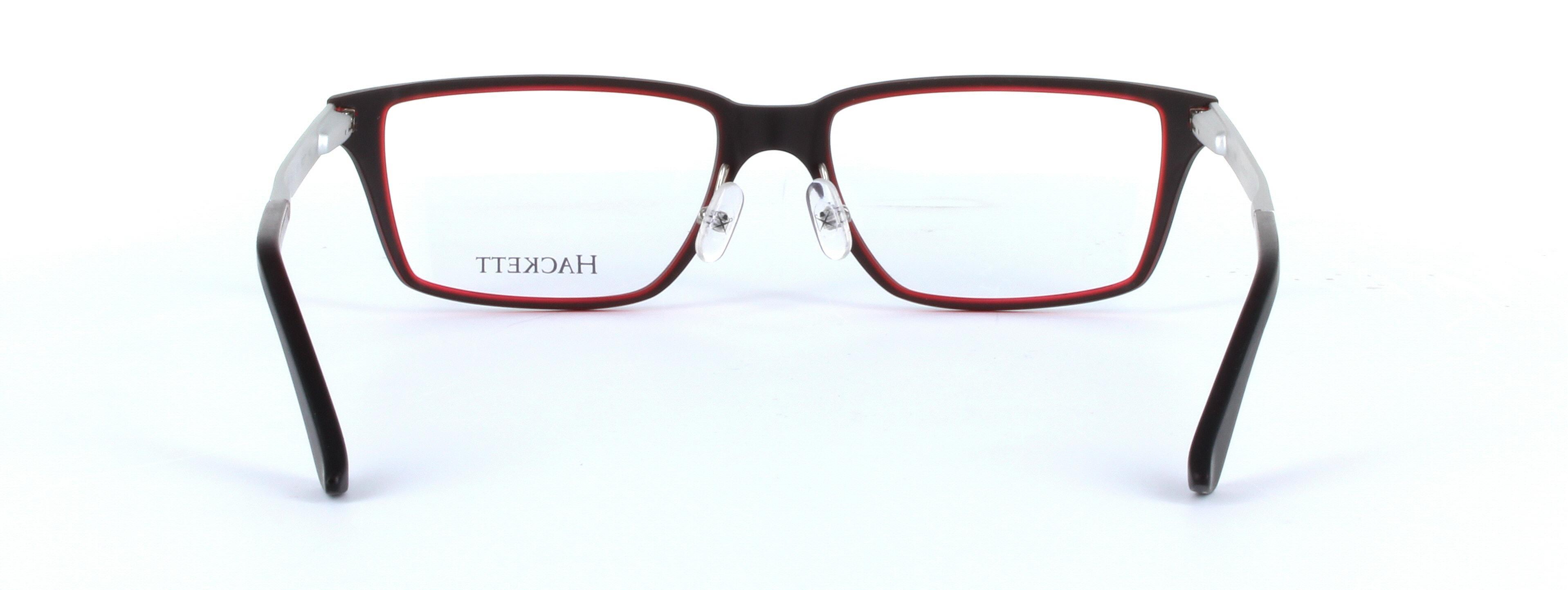 HACKETT (HEK1155-040) Black Full Rim Rectangular Acetate Glasses - Image View 3