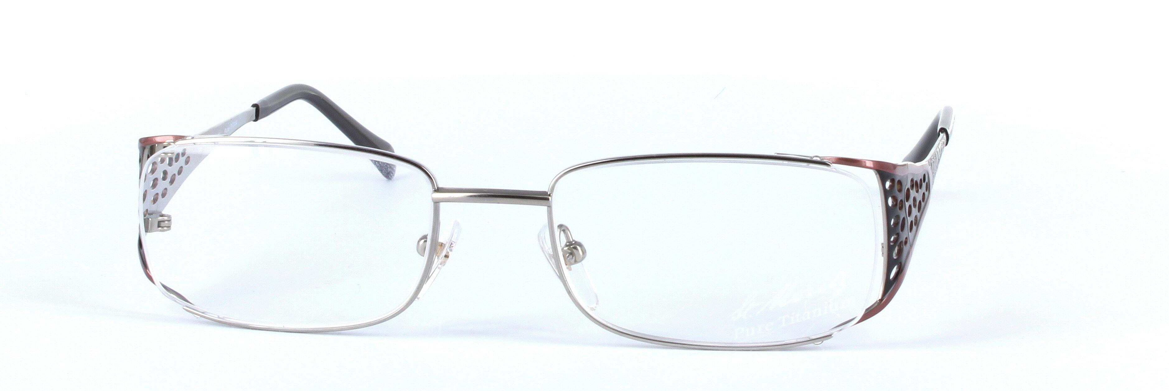 L'ART St-MORITZ (4782-003) Silver Full Rim Rectangular Metal Glasses - Image View 5