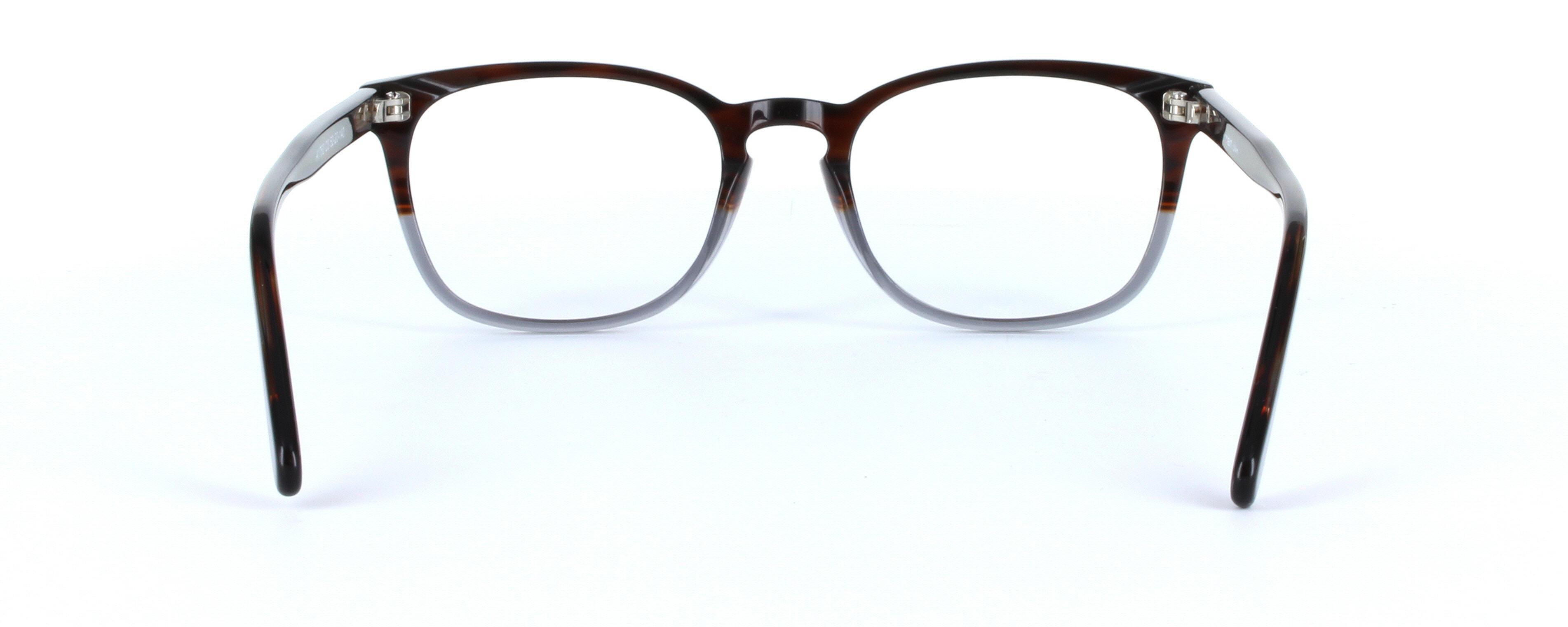 Comet Brown and Grey Full Rim Oval Plastic Glasses - Image View 3