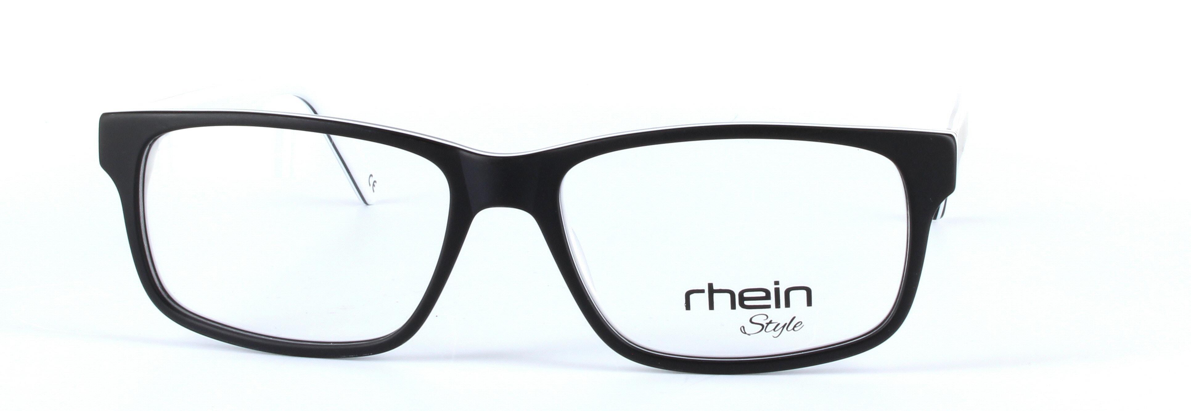 Carson Black and White Full Rim Oval Rectangular Plastic Glasses - Image View 5