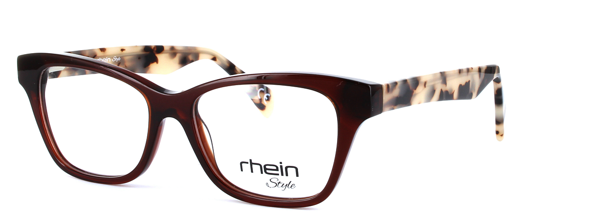 Felia Brown Full Rim Oval Round Plastic Glasses - Image View 1