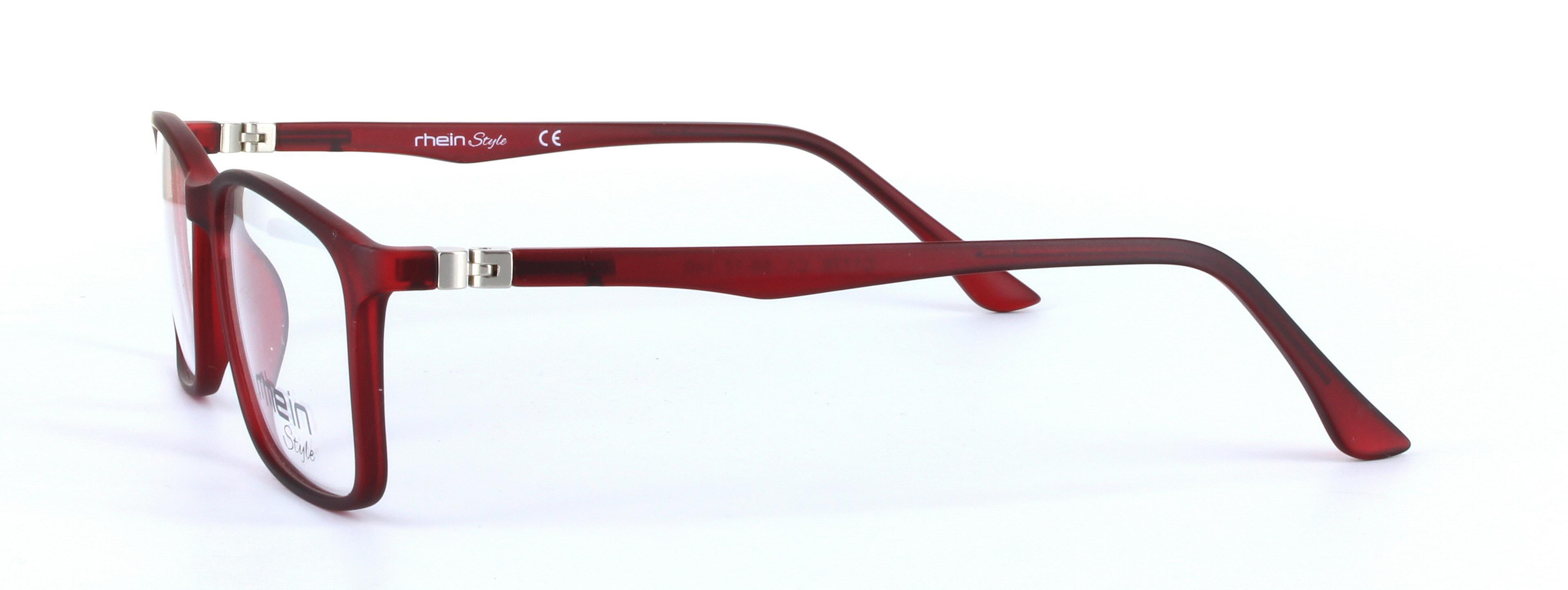 Franky Reddish Brown Full Rim Oval Rectangular Plastic Glasses - Image View 2
