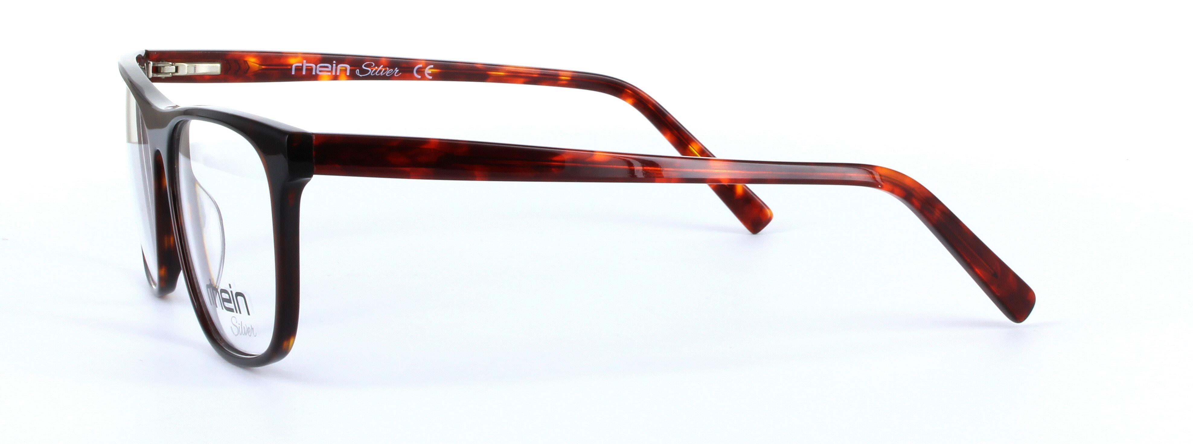 Cian Black and Tortoise Full Rim Rectangular Plastic Glasses - Image View 2