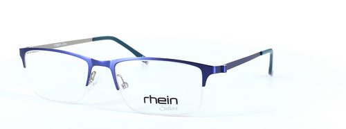 Kalem Blue Semi Rimless Rectangular Metal Glasses - Image View 1