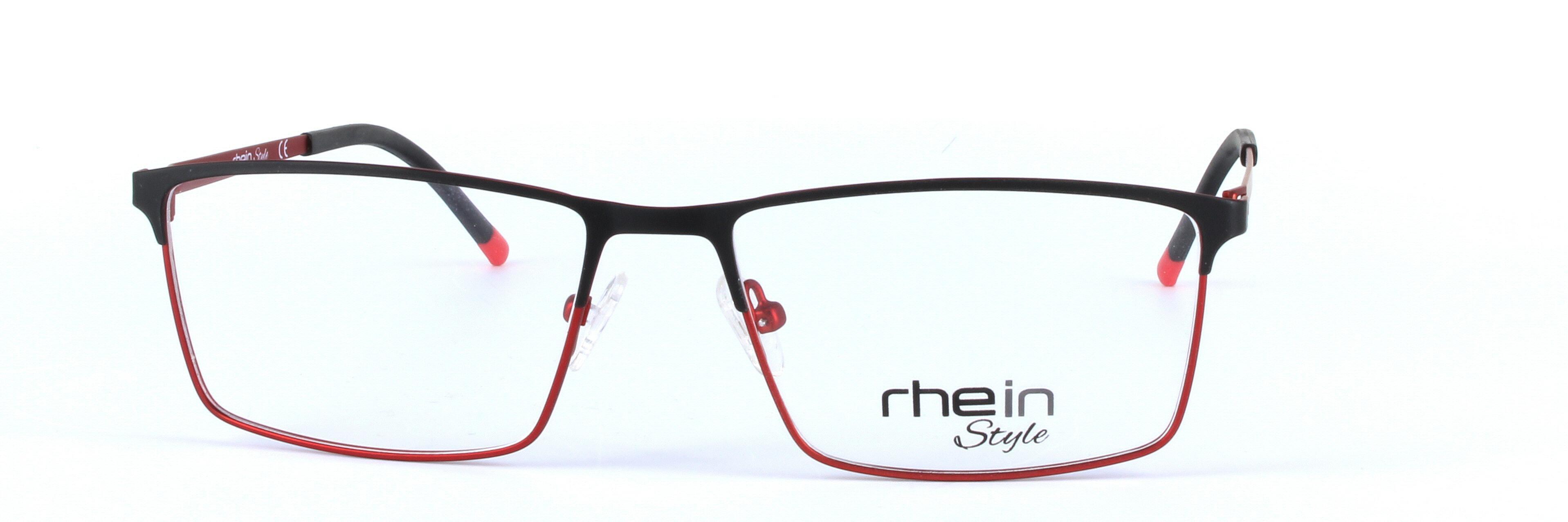 Mitchell Black Full Rim Rectangular Metal Glasses - Image View 5