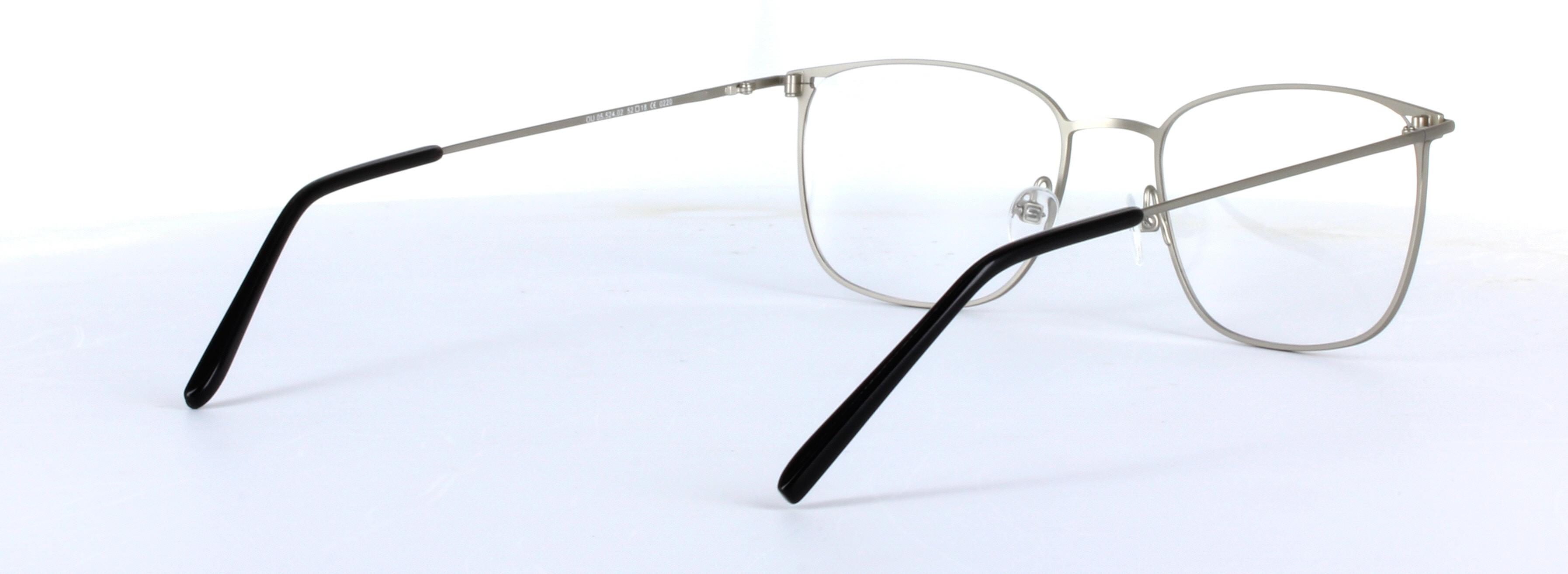 Hayden Olive Full Rim Rectangular Metal Glasses - Image View 4