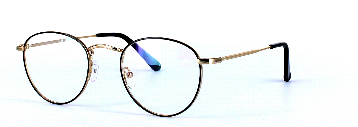 Birdy Gold Full Rim Round Metal Glasses - Image View 1