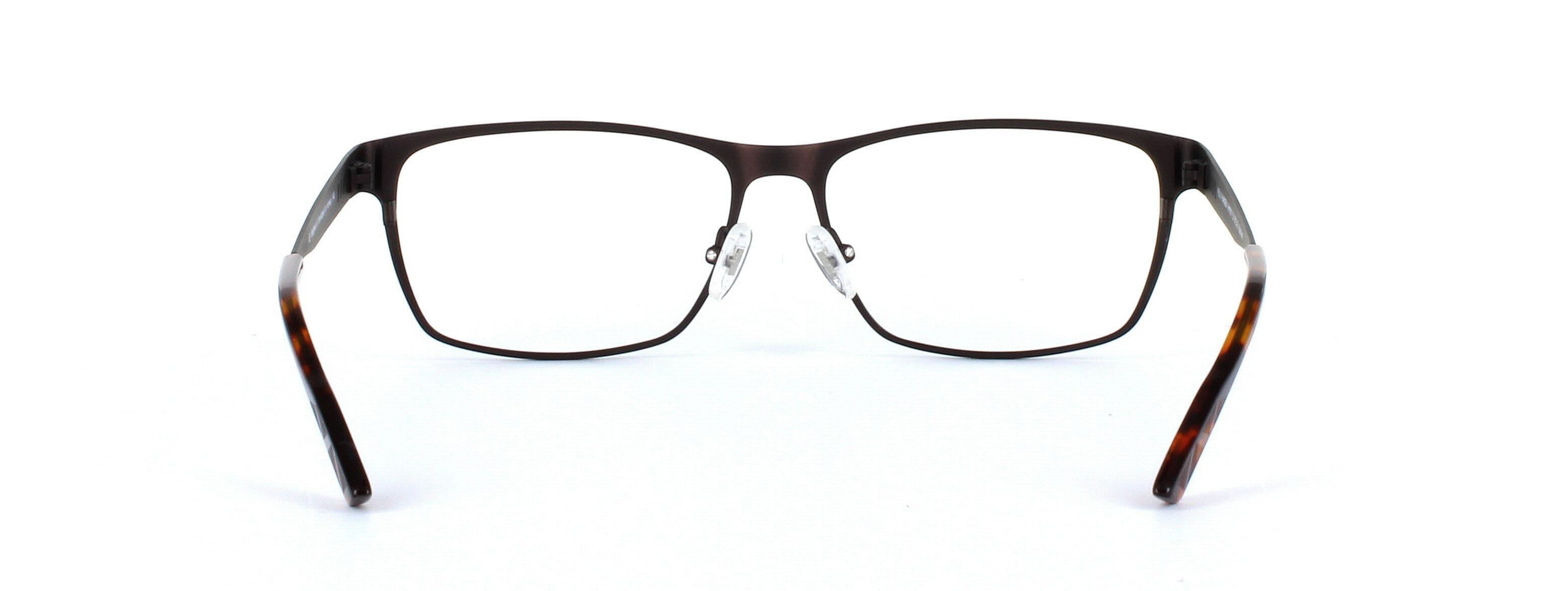 Helly Hansen HH 1017 Brown Full Rim Rectangular Metal Glasses - Image View 3
