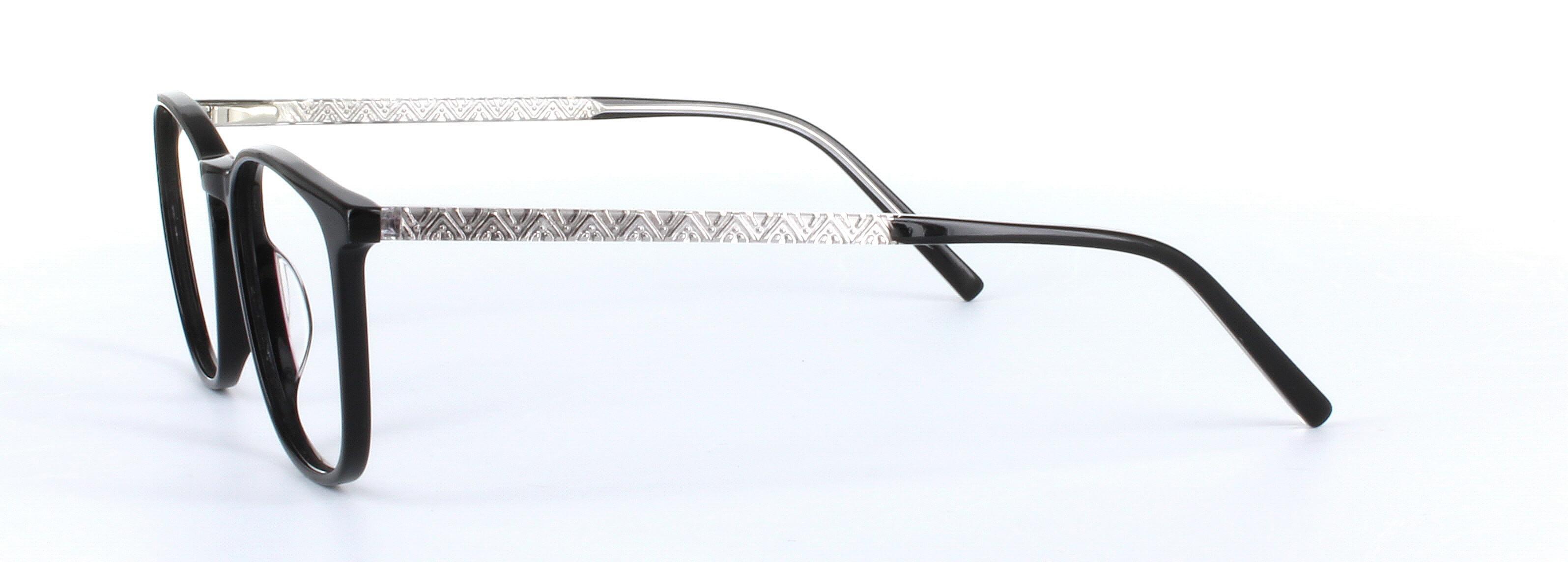 Mariana Black Full Rim Round Plastic Glasses - Image View 2