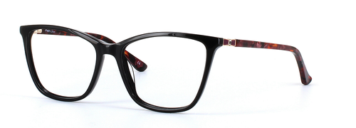 Gloria Black Full Rim Cat Eye Acetate Glasses - Image View 1