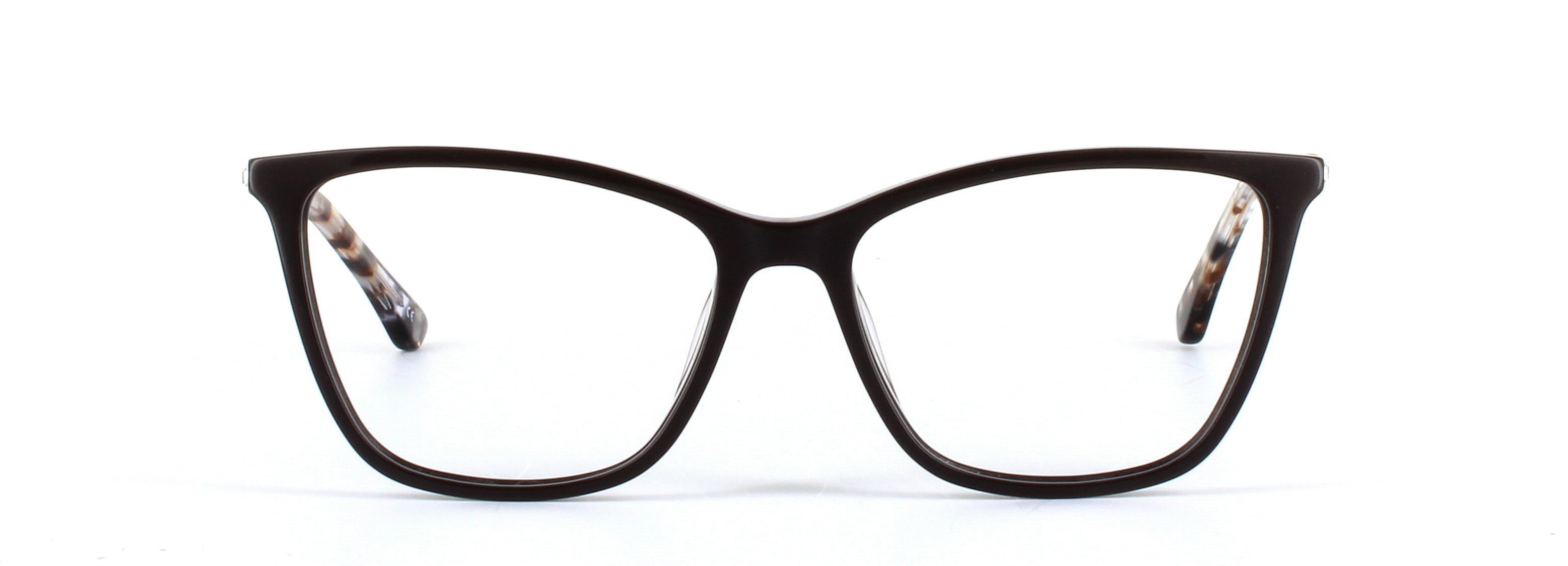 Gloria Brown Full Rim Cat Eye Acetate Glasses - Image View 5