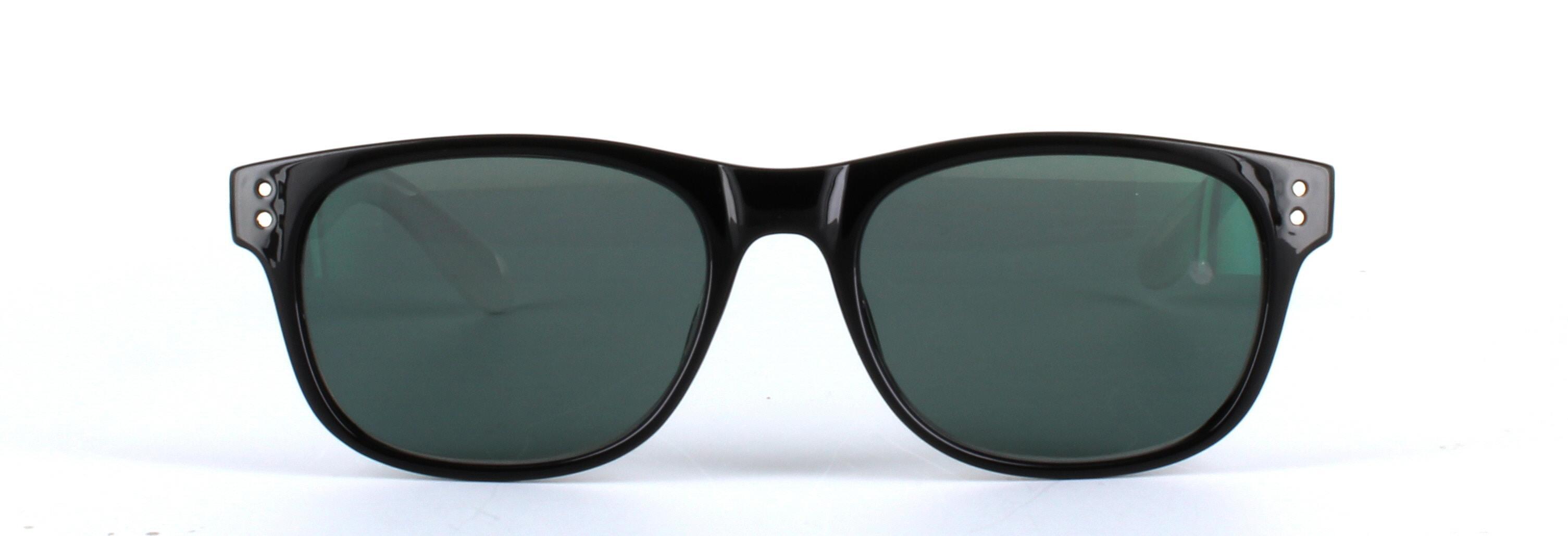 Brazil Black and White Full Rim Oval Plastic Sunglasses - Image View 5