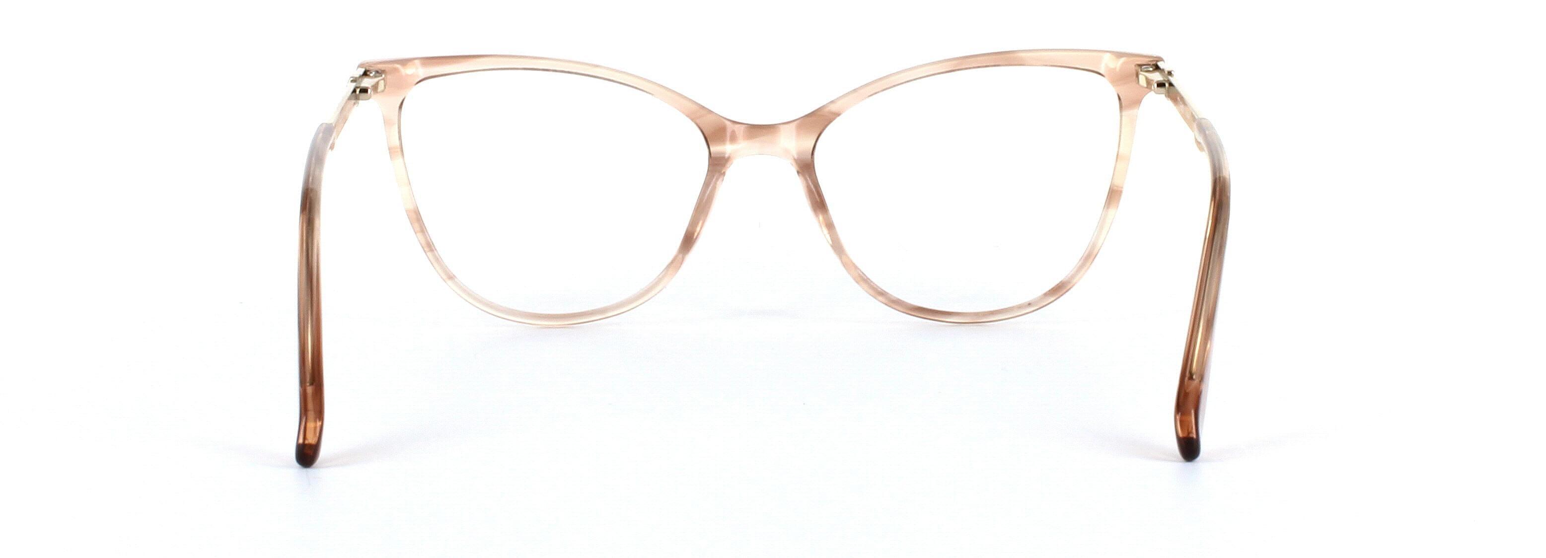 Callie Brown Crystal Full Rim Cat Eye Acetate Glasses - Image View 3