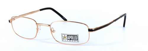 Gold Full Rim Rectangular Metal Glasses Moscato - Image View 1